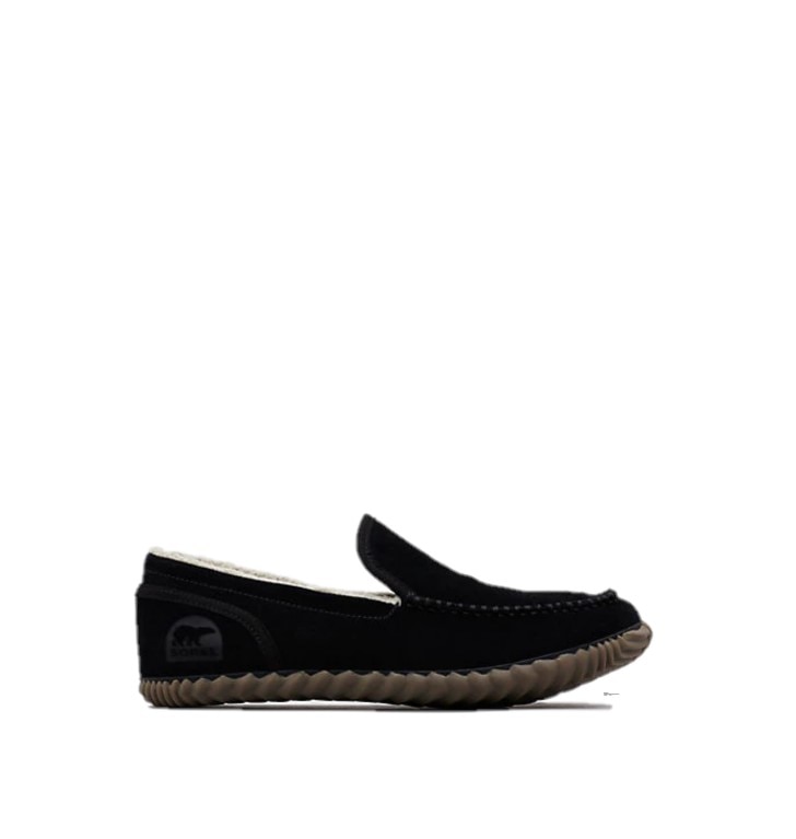 Sorel Dude Moc Slipper Men's in Black and Black